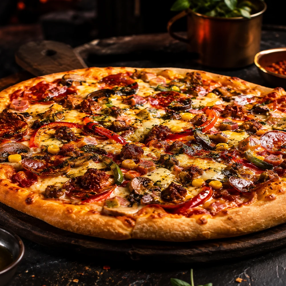Promoción de dos pizzas familiares Bare Bare